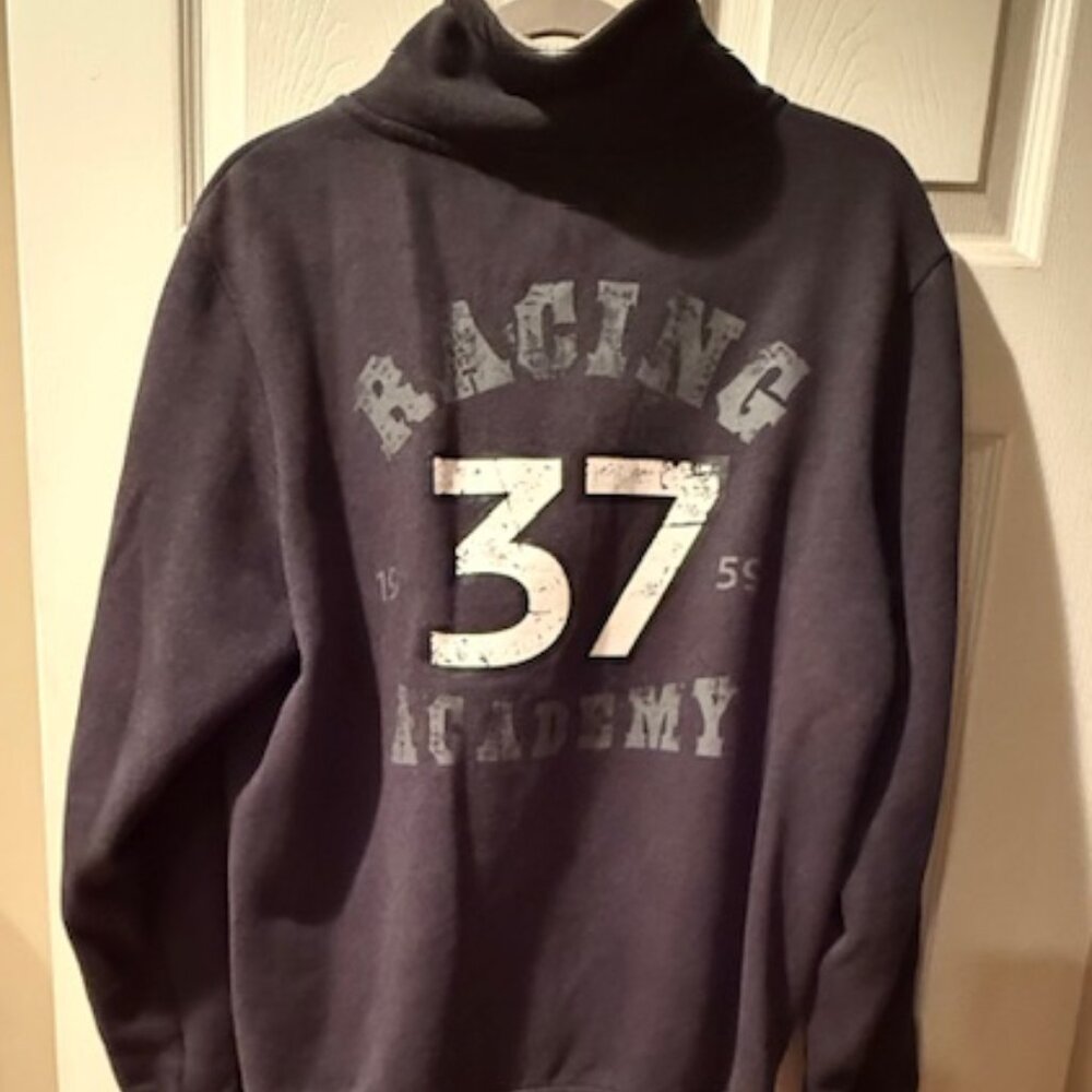 BMW MINI Racing gray zip up gray Flag jacket, L - Picture 1 of 3